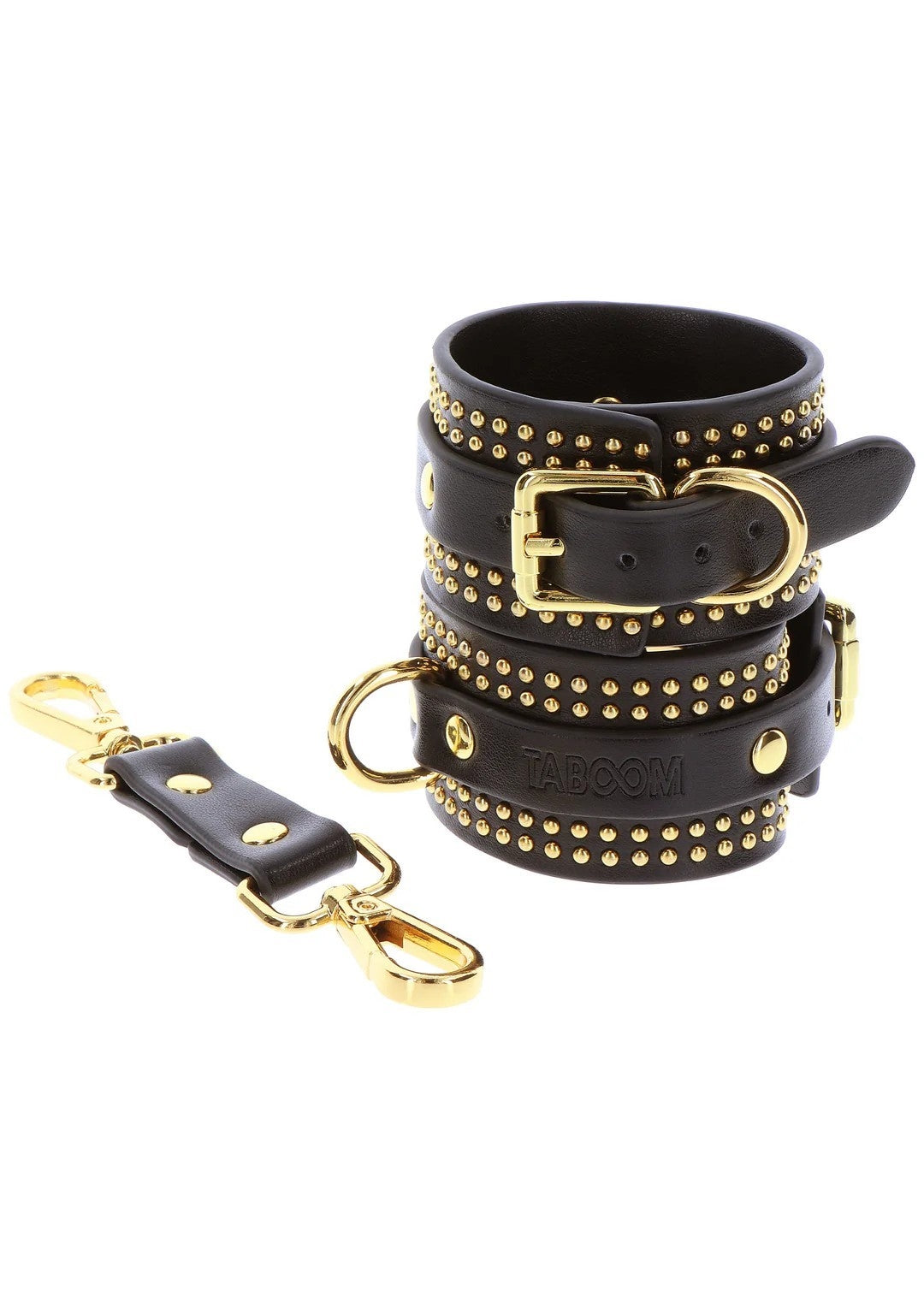 menottes de chevilles noires avec clous - taboom