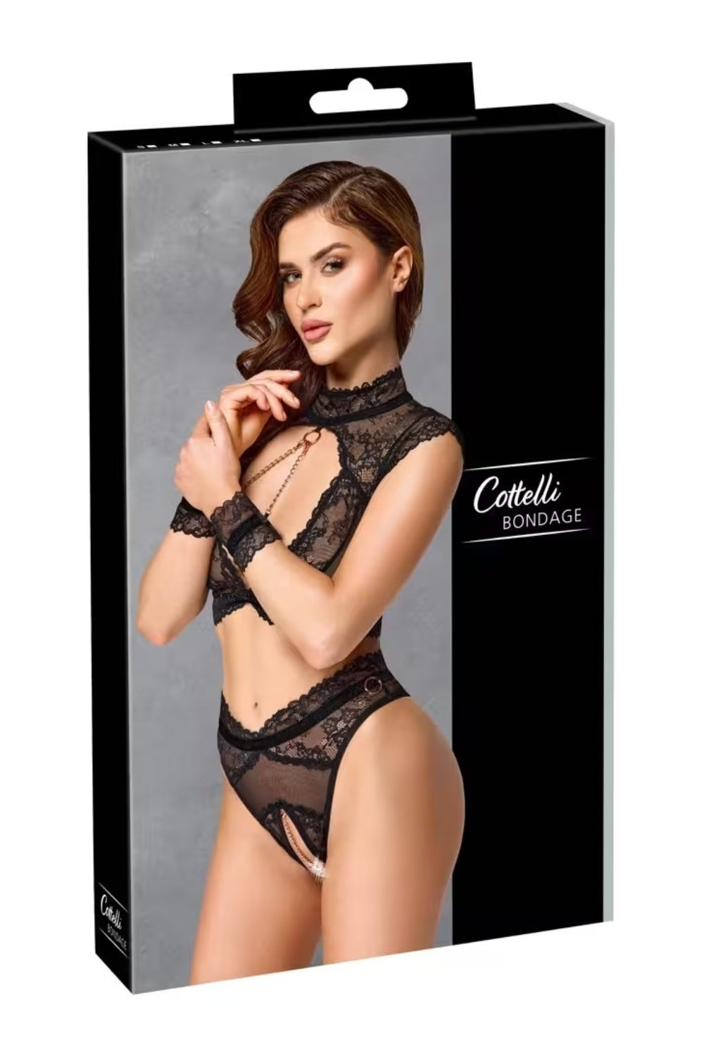 Ensemble dentelle et bijoux avec attaches - cottelli