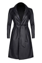 Manteau élégant classique éco cuir - Demoniq