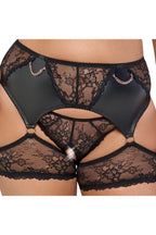 Ensemble lingerie dentelle noire et bijoux - Cottelli