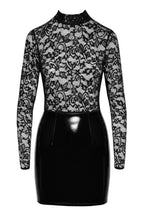 Robe élégante dentelle vinyle - Black Level