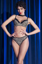 Ensemble lingerie et plage léopard double face - Chilirose