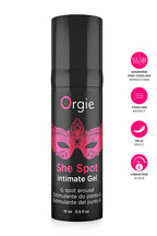 Gel Stimulant "She spot" pour le Point G et Sensations Intenses - Orgie