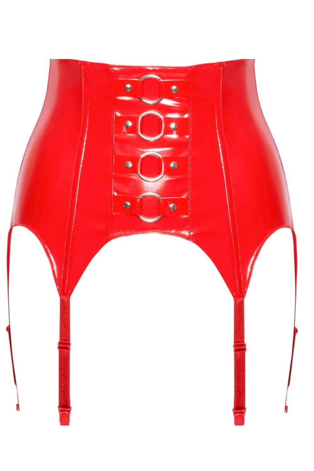 Porte-jarretelles en Vinyle Extra Large Rouge – Black Level