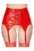 Porte-jarretelles en Vinyle Extra Large Rouge – Black Level