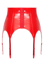 Porte-jarretelles en Vinyle Extra Large Rouge – Black Level