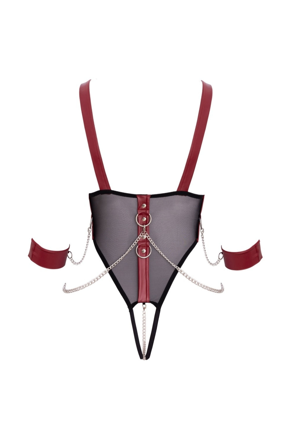Body ouvert avec accessoires souples et chaînes amovibles - Cottelli Bondage Image secondaire du produit