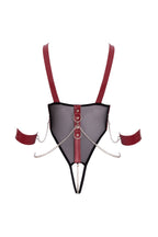 Body ouvert avec accessoires souples et chaînes amovibles - Cottelli Bondage