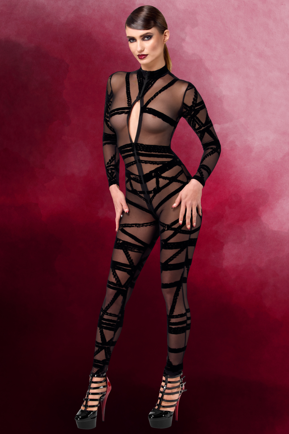 Combinaison Bondesque - Noir Handmade Image principale du produit