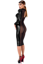 Robe Crayon Sensuelle Luxuria - Noir Handmade