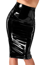 Jupe Crayon Dominae - Noir Handmade