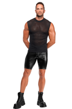 Débardeur transparent argenté - Noir Handmade