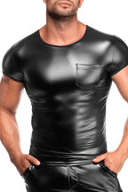 T-shirt wetlook - Noir Handmade