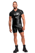 T-shirt à zip et capuche - Noir Handmade