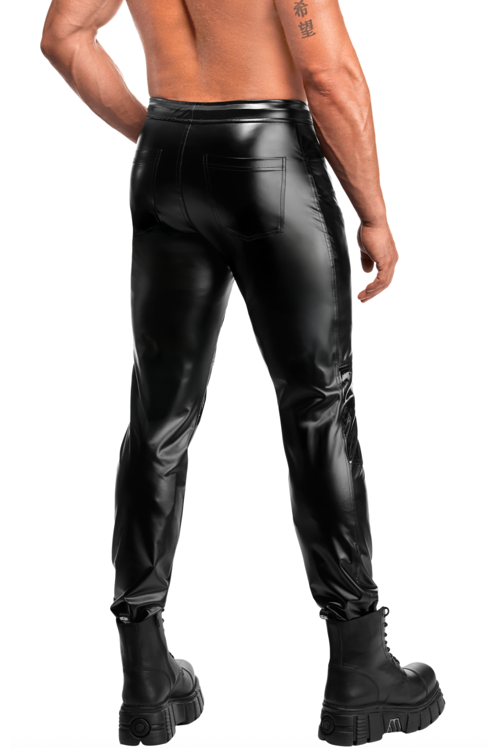 Pantalon effet wetlook - Noir Handmade Image secondaire du produit