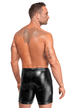 Short effet wetlook - Noir Handmade