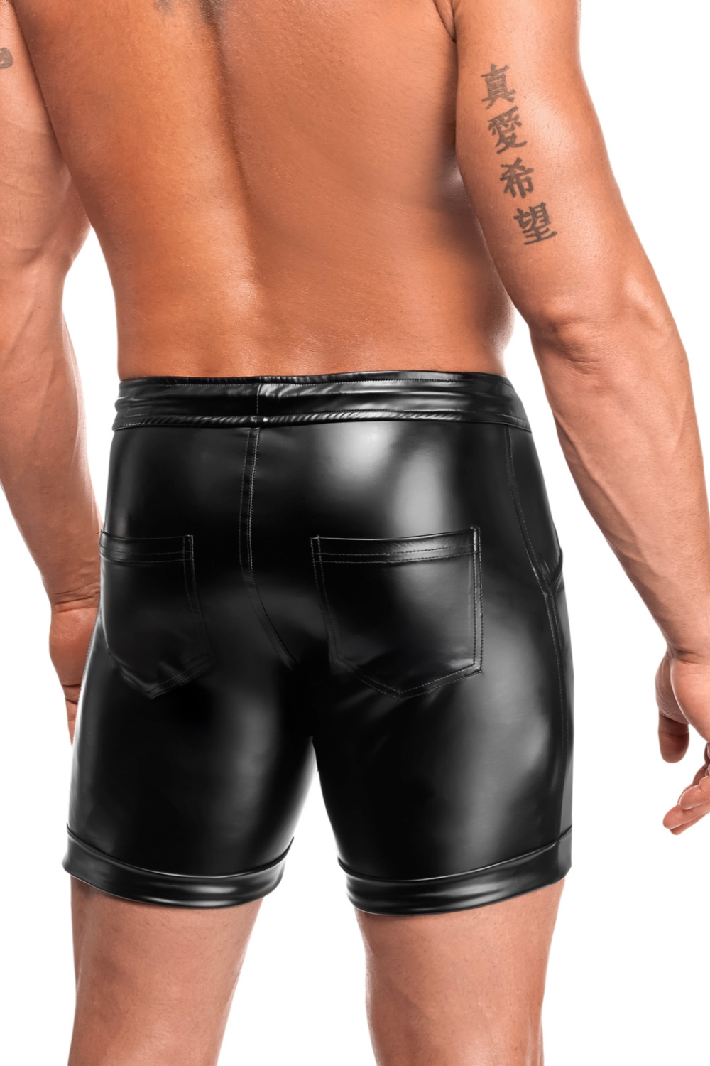 Short effet wetlook - Noir Handmade