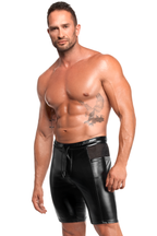 Short long effet wetlook - Noir handmade