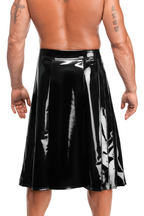 Jupe pvc brillant Homme - Noir Handmade