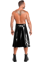 Jupe pvc brillant Homme - Noir Handmade