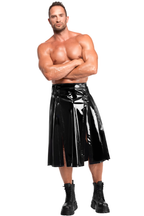 Jupe pvc brillant Homme - Noir Handmade