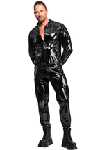 Veste pvc brillant - Noir Handmade