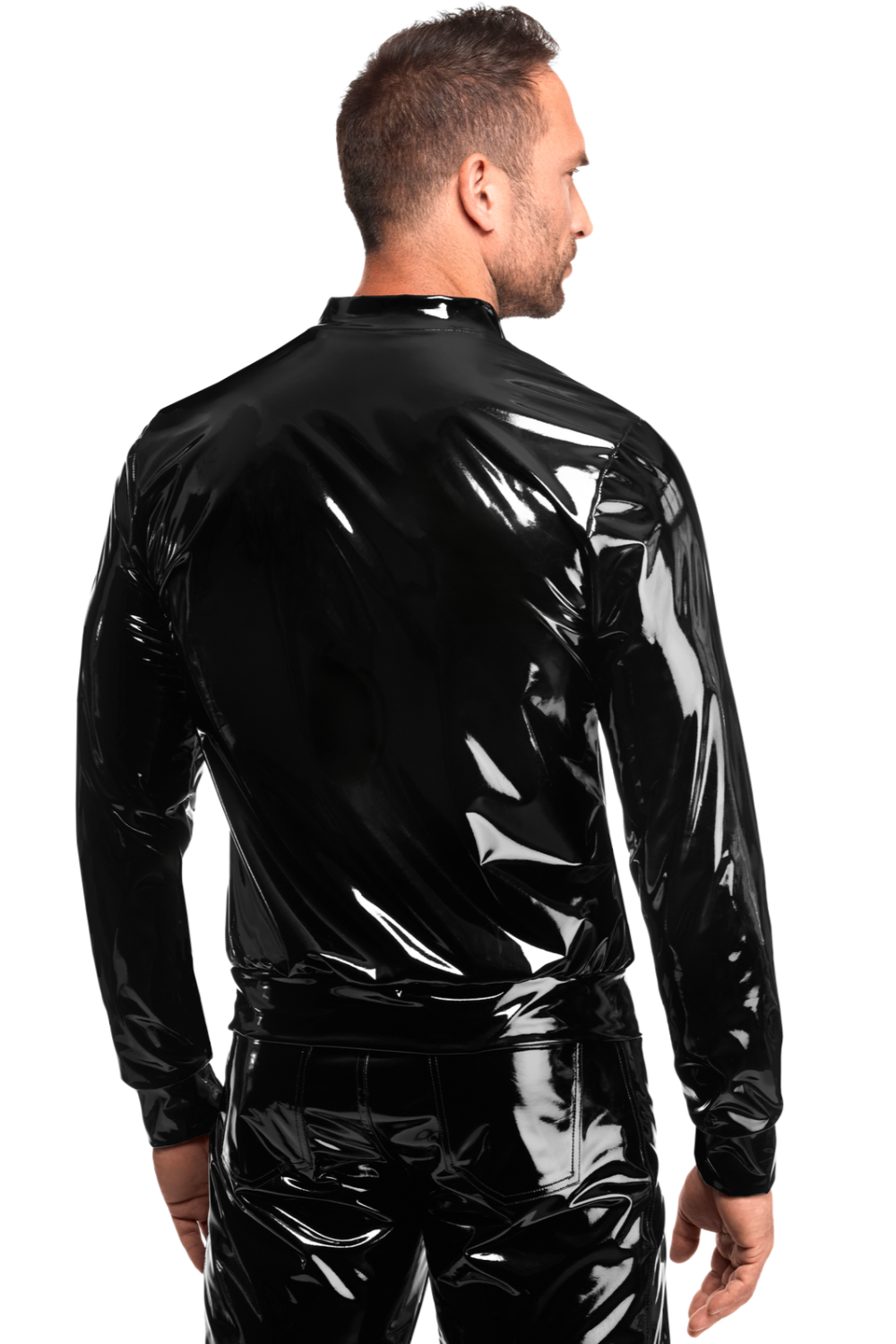 Veste pvc brillant - Noir Handmade Image secondaire du produit