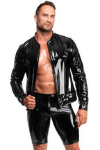 Veste pvc brillant - Noir Handmade