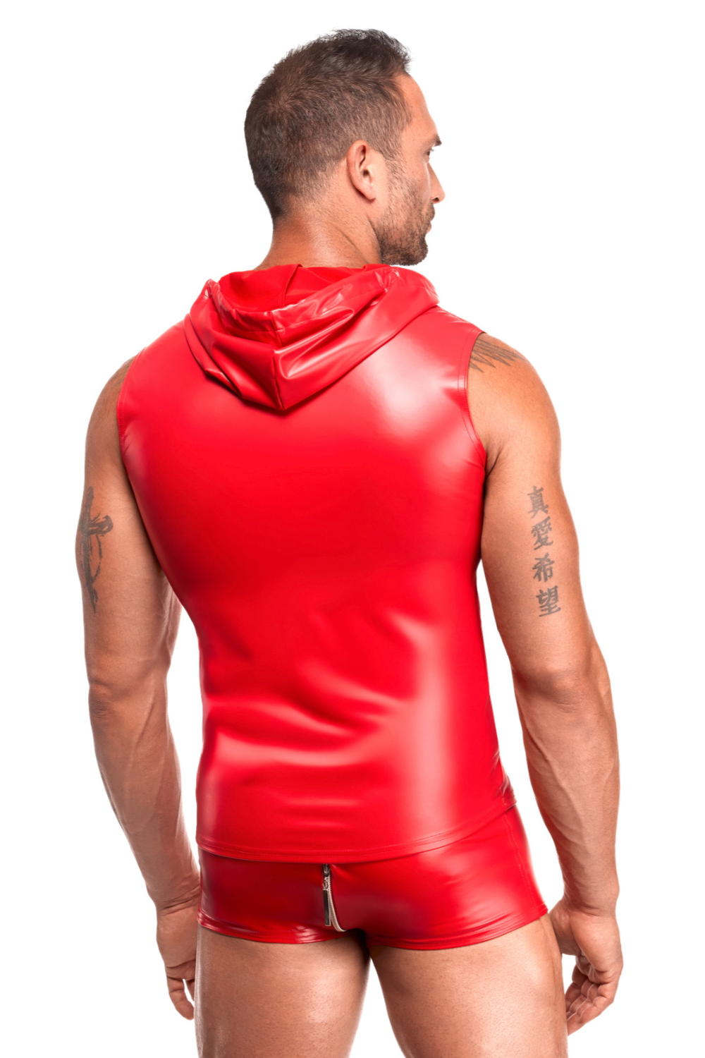 Haut à zip rouge - Noir Handmade Image secondaire du produit