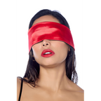 Accessoire coquin en satin réversible - Masque sensuel & lien délicat