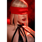 Accessoire coquin en satin réversible - Masque sensuel & lien délicat